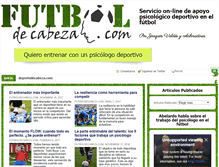 Tablet Screenshot of futboldecabeza.com